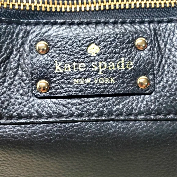 KATE SPADE Berkshire Road Teegan Black Pebbled Leather Shoulder Bag Purse - Picture 7 of 11